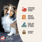 * Highest Quality Lamb
* Great Whole Grains
* For All Breed & Ages
* Family Made