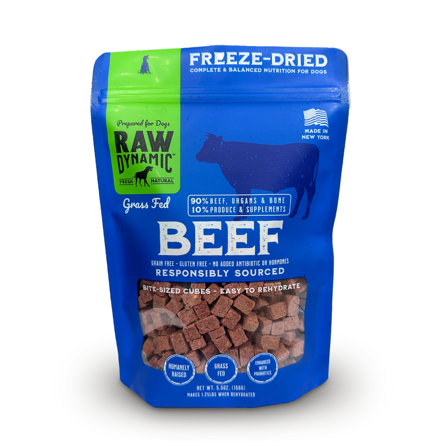 Raw Dynamic Freeze Dried Beef Dog Food