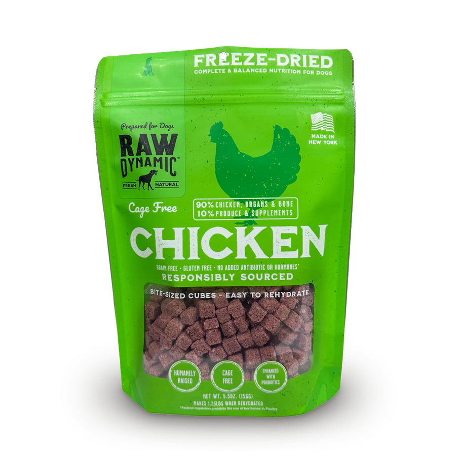 Raw Dynamic Freeze Dried Chicken Dog Food