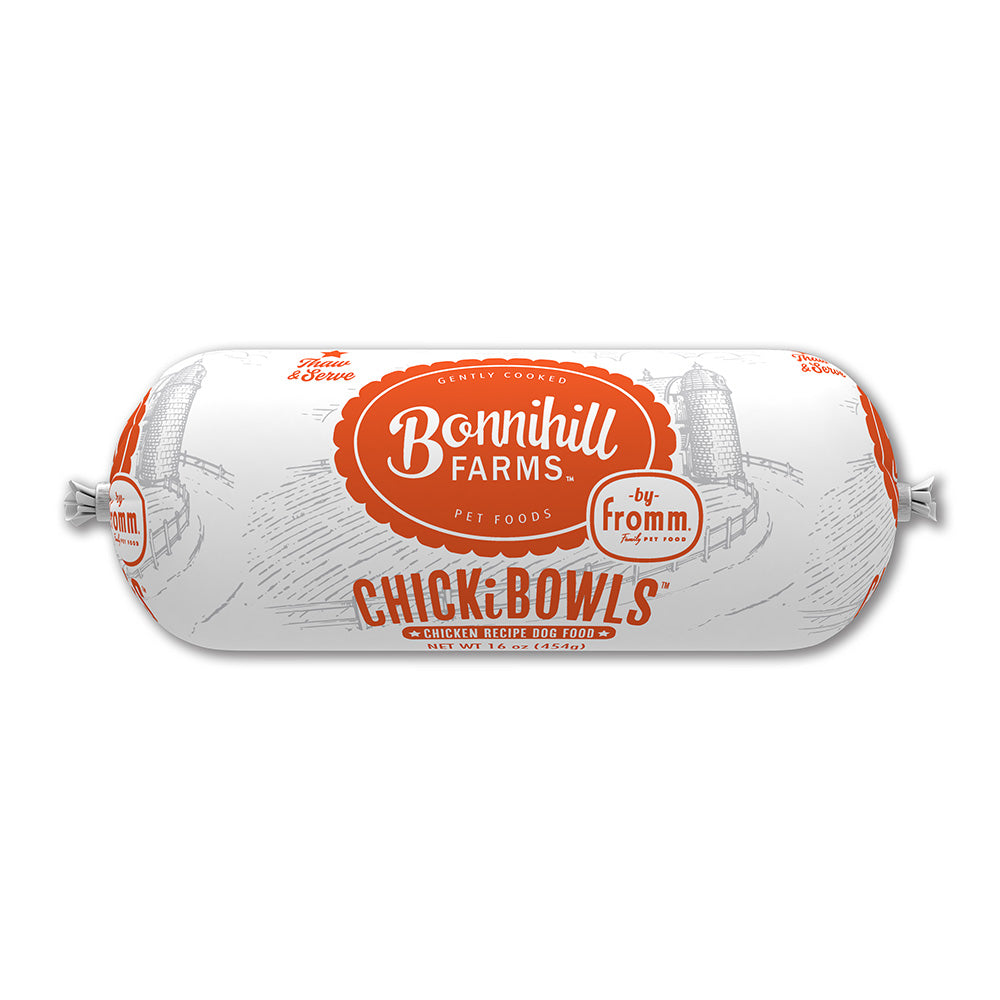 1 Piece of Fromm Bonnihill Farms Chickibowls Frozen Dog Food 16oz
