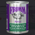 Fromm Family Classic Turkey & Rice Pate Canned Dog front of can.