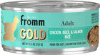 Front can of Fromm Gold Chicken, Duck & Salmon Recipe Pate Canned Cat Food 5.5 oz