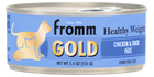 Fromm Gold Healthy Weight Chicken & Duck Recipe front of can. 