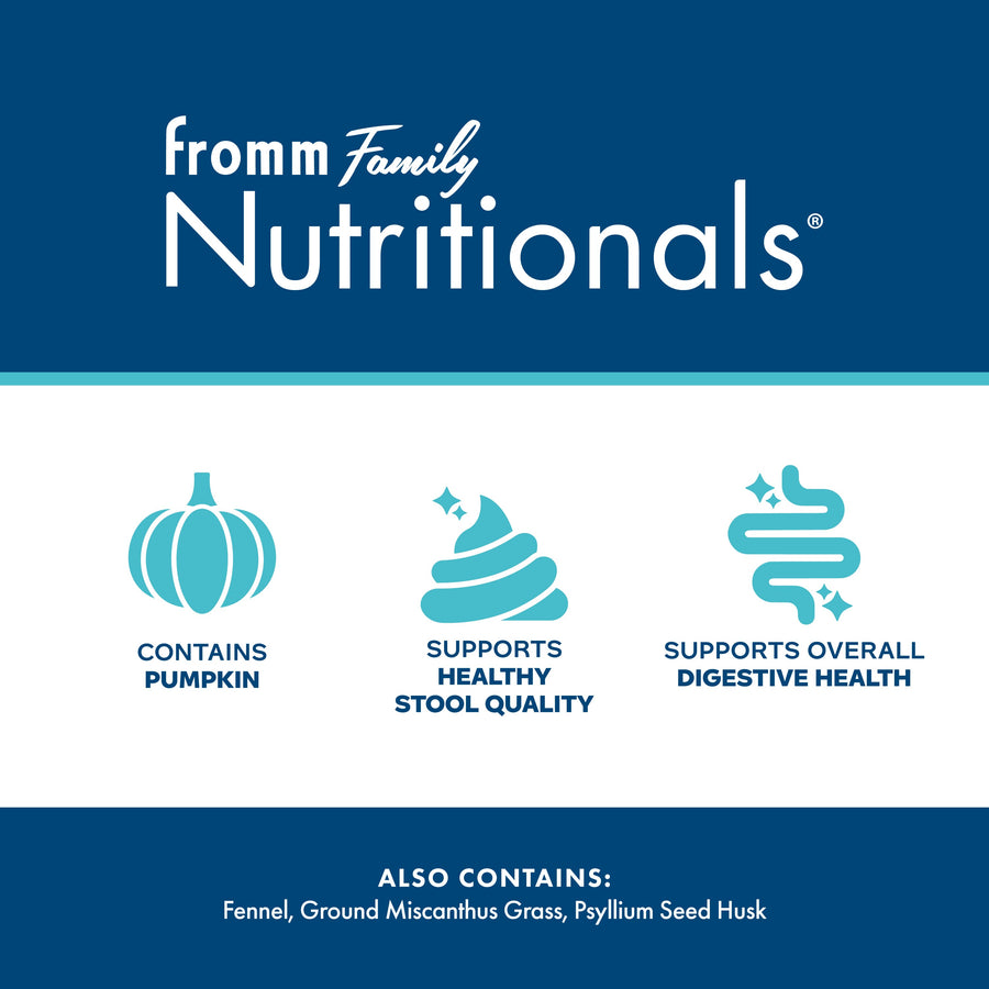 Fromm Nutritionals Digestive Functional Dog Treats feature and ingredients