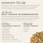 Fromm Nutritionals Immunity Functional Dog Treats feeding recommendation,  Ingredients, analysis and caloric content