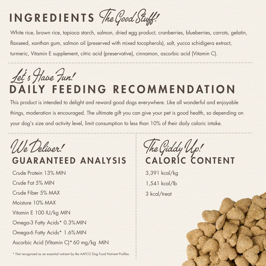 Fromm Nutritionals Immunity Functional Dog Treats feeding recommendation,  Ingredients, analysis and caloric content