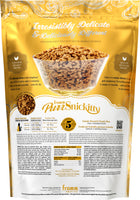Fromm PurrSnickitty Chicken Delight Dry Cat Food 4LB Yellow Back of Bag