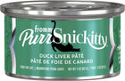 Fromm PurrSnickitty Duck Liver Pate Canned Cat Food Teal Label and Silver Lid 3oz (85g) 