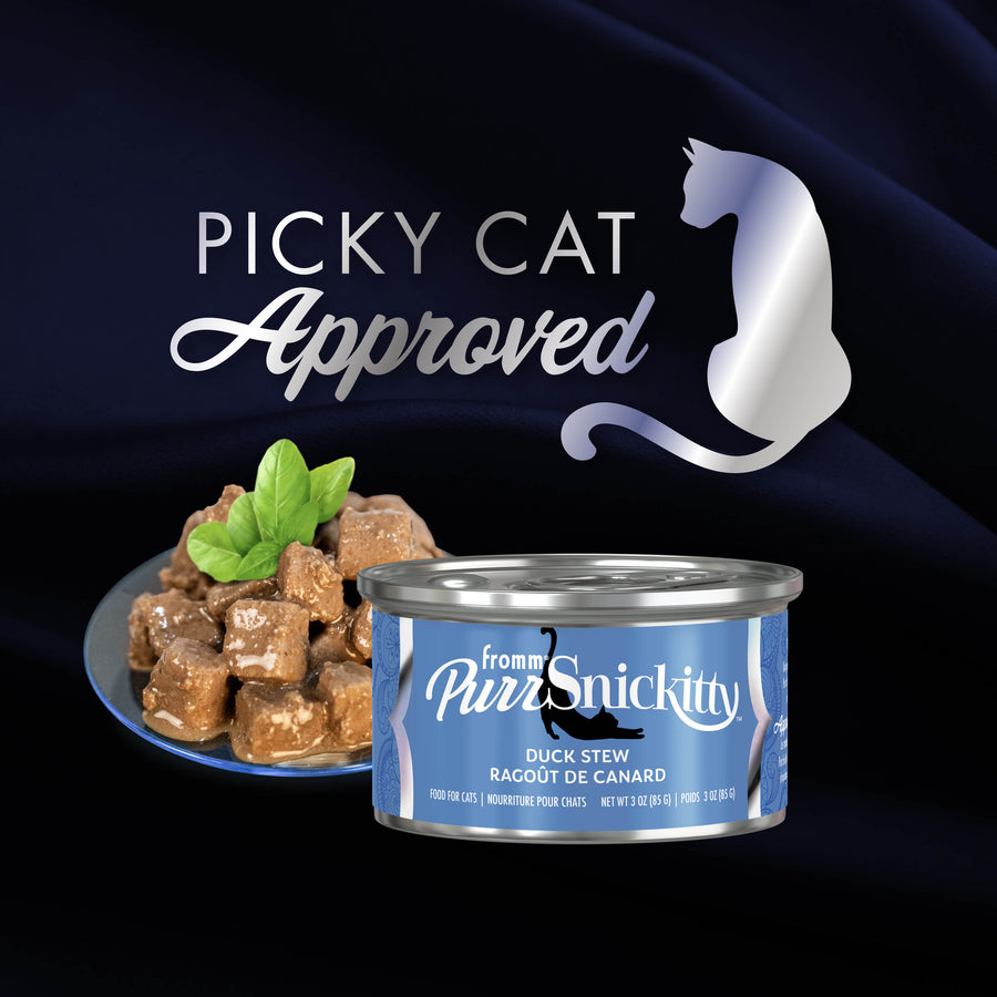 Fromm PurrSnickitty Duck Stew Canned Cat Food Picky Cat Approved   Product 