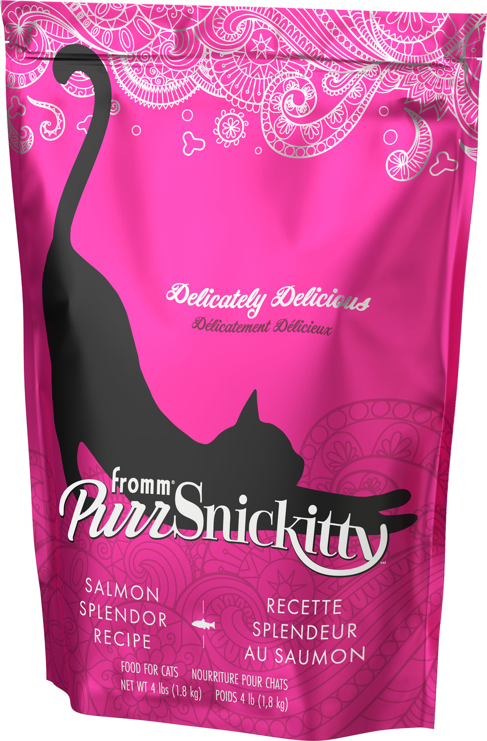 Purrsnickitty Cat Food Dry Salmon Splendor Recipe 4lb Front Bag