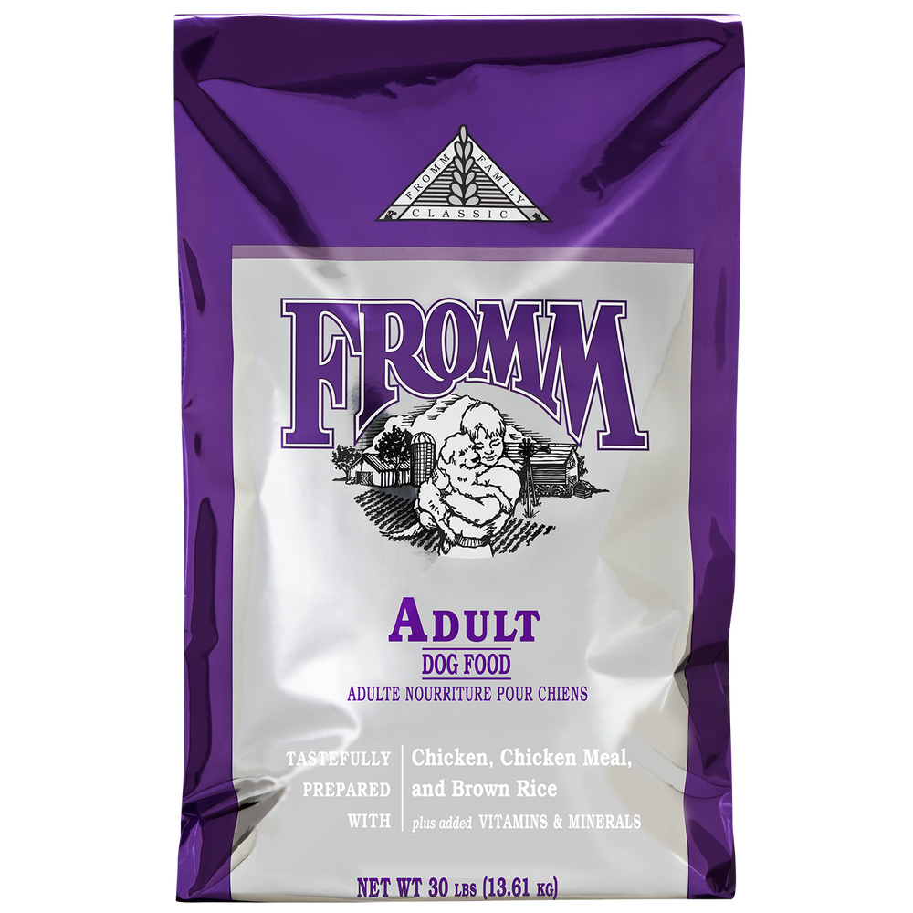 Fromm Family Classic Adult Dog Food 30 lbs purple front of bag