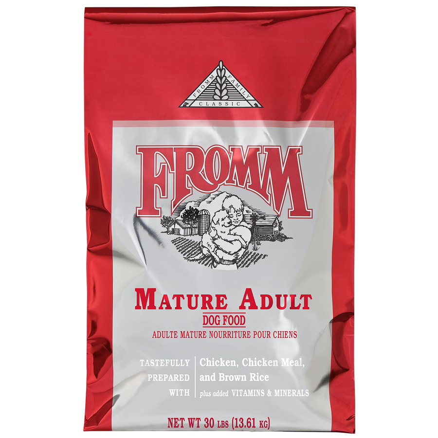 Fromm Family Classic Mature Adult Dog Food 30lbs front of bag
