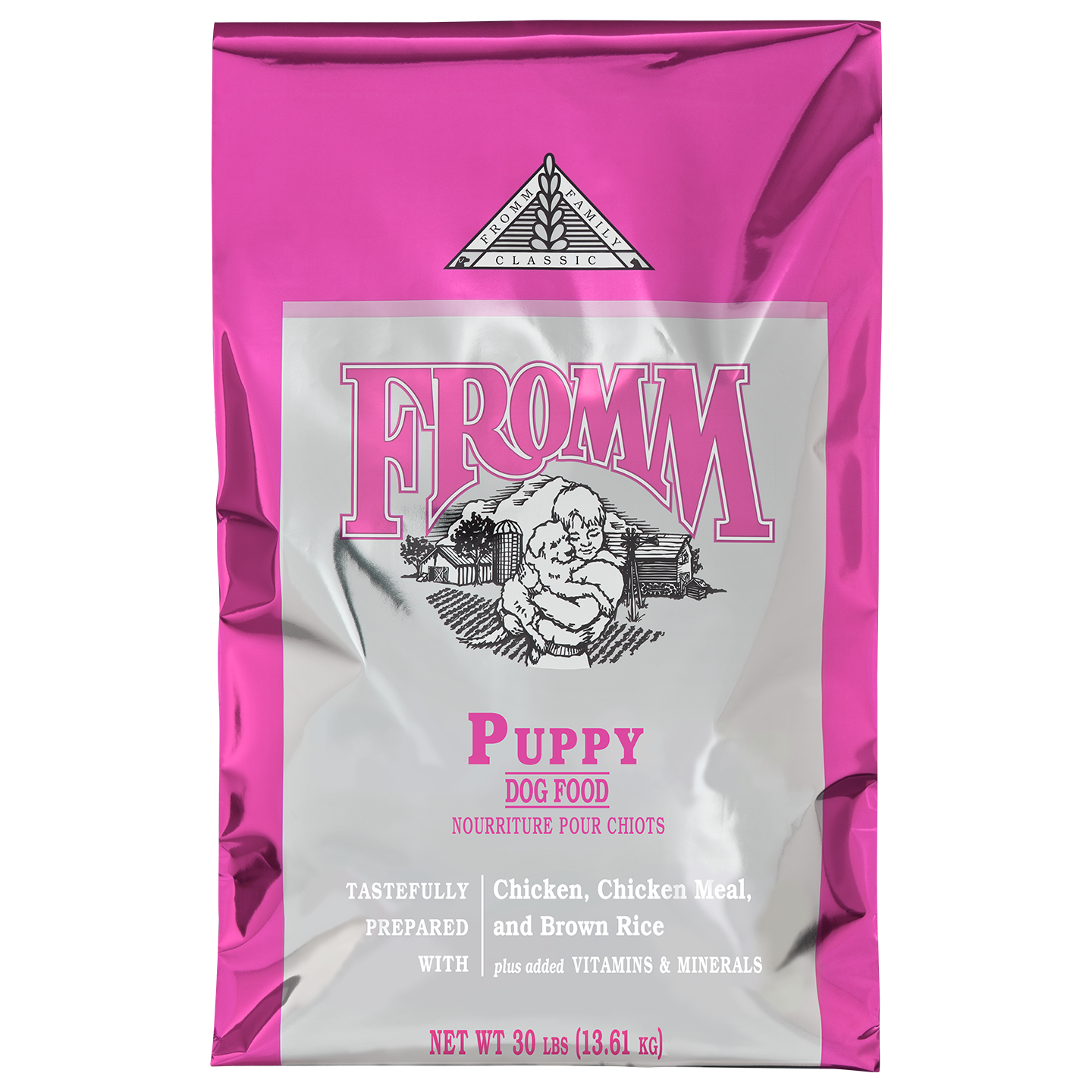 Fromm Classics Puppy Dry Dog Food 30 lbs front of bag