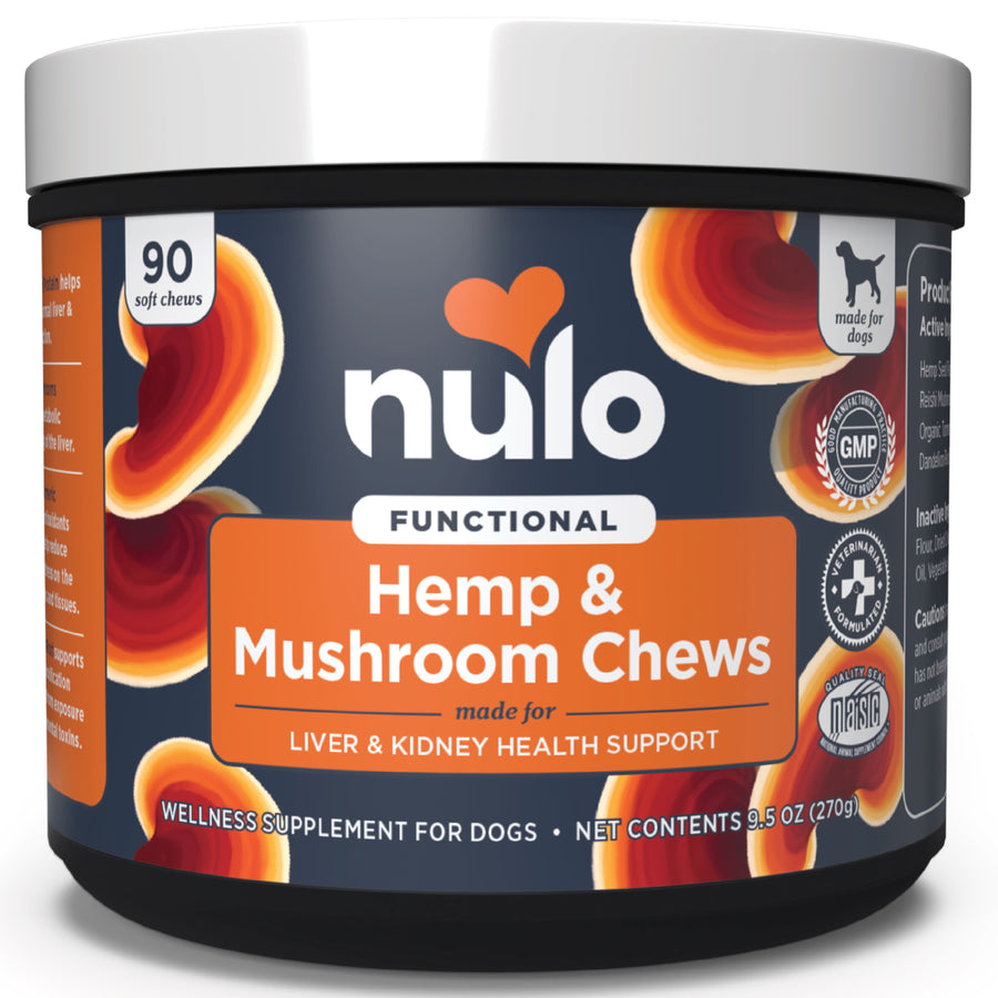 Nulo Functional Hemp and Mushroom Soft Chew Supplement For Dogs