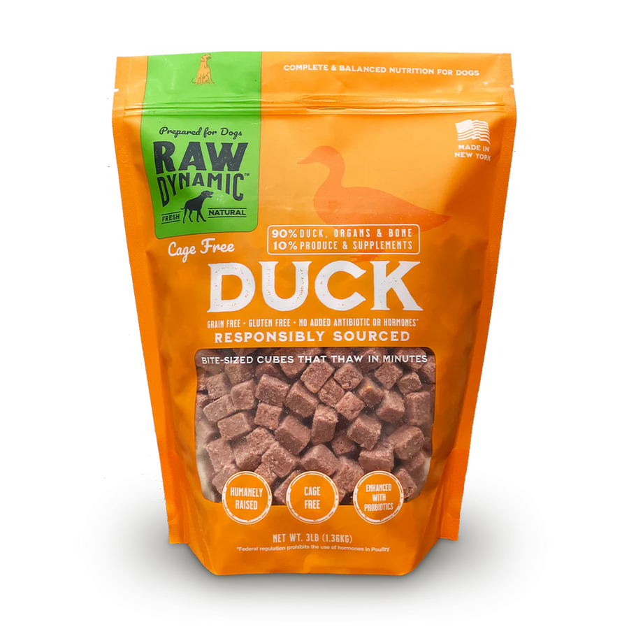 Raw Dynamic Frozen Duck Dog Food