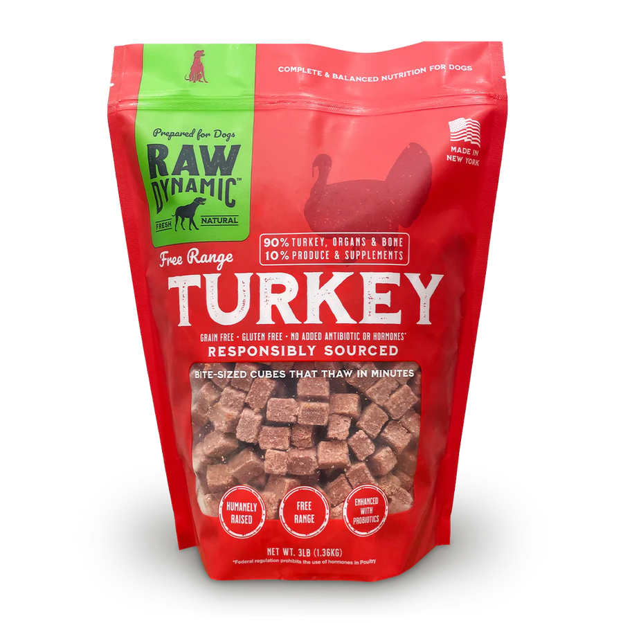 Raw Dynamic Frozen Turkey Dog Food