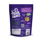 Fruitables Baked Dog Treats Pumpkin & Cranberry back of bag.