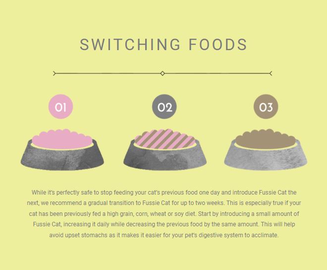 Fussie Cat Fine Dining Pate Chicken in Gravy Cat Food Can 80g Switching Foods Charts