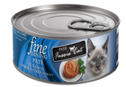 Fussie Cat Fine Dining Pate Tuna & Shrimp Cat Food Can 80g, Front Can