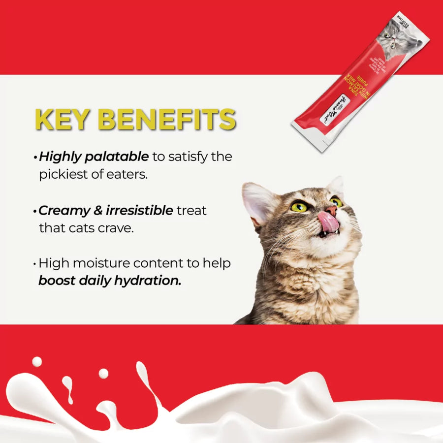 Key Benefits of Fussie Cat Puree Tuna & Salmon in Goat Milk Puree Cat Treat