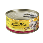 Fussie Cat Super Premium Grain Free Chicken and Beef in Pumpkin Soup Canned Food front of can.