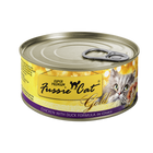 Fussie Cat Super Premium Grain Free Chicken with Duck in Gravy Canned Cat Food front of can.