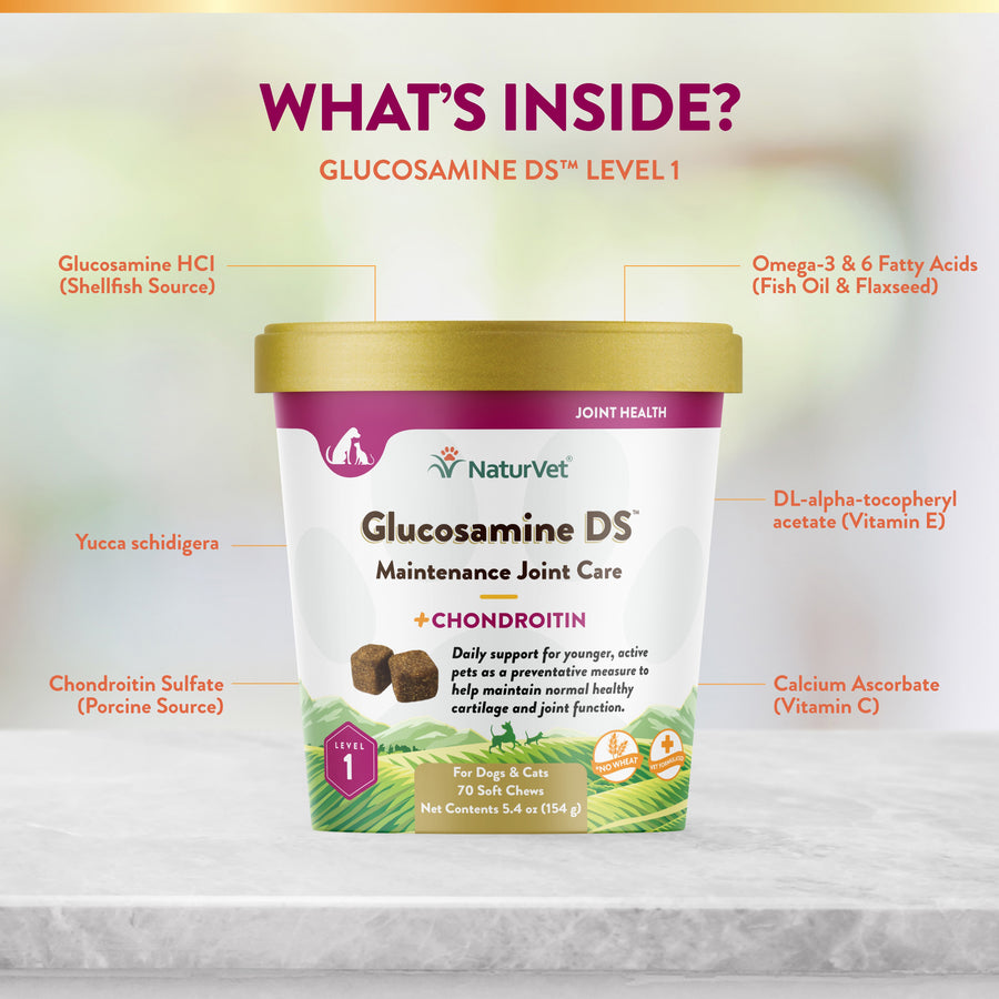 NaturVet Glucosamine DS Level 1 Soft Chews