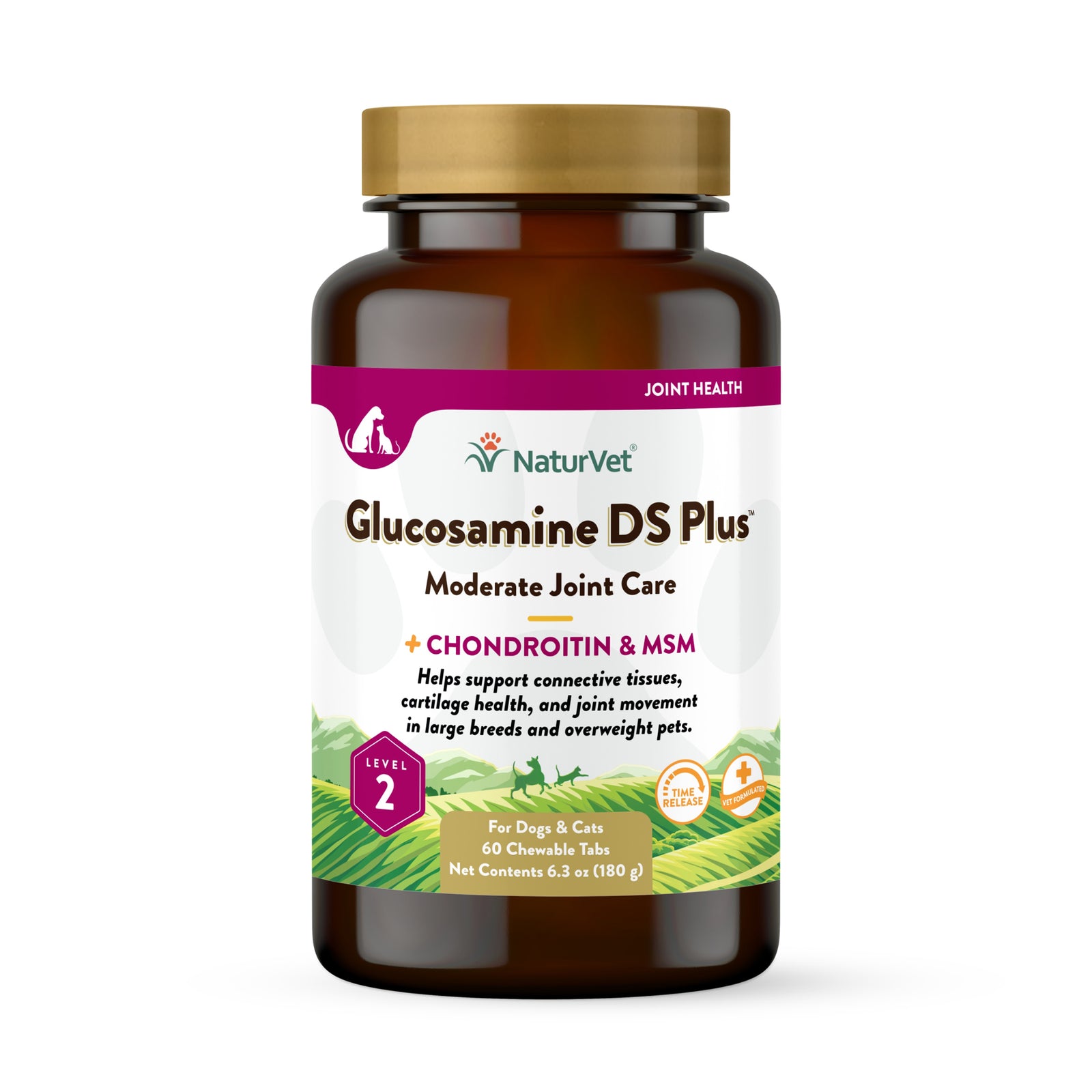 NaturVet Glucosamine DS Plus Level 2 Chewable Tablets