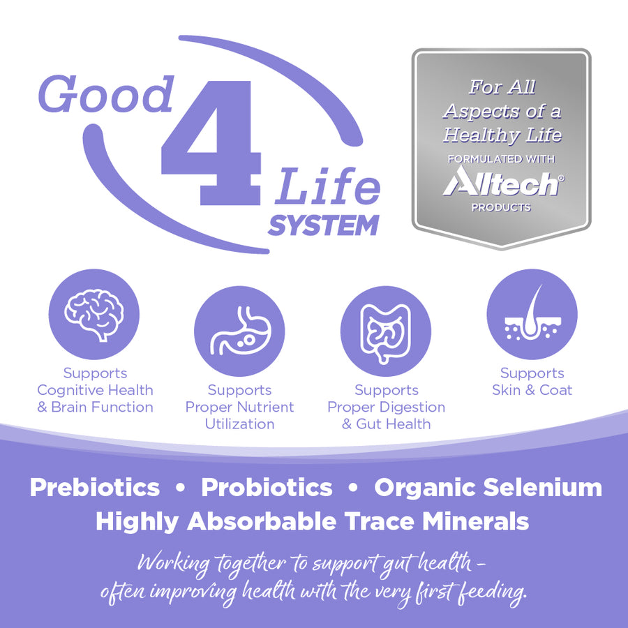 Working together to support gut health- often improving health with the very first feeding.