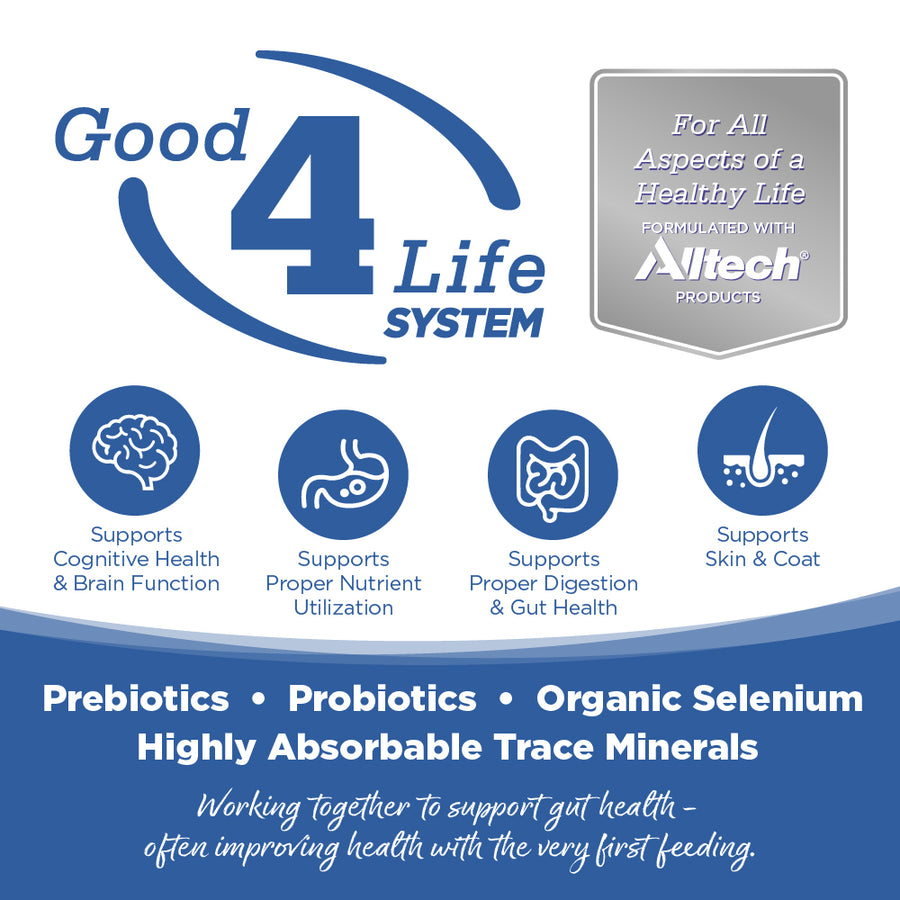 Working together to support gut health- often improving health with the very first feeding.