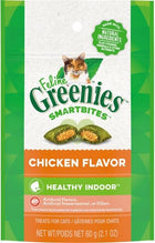 Greenies SmartBites Healthy Indoor Chicken Flavor Cat Treats 60g Front Packaging