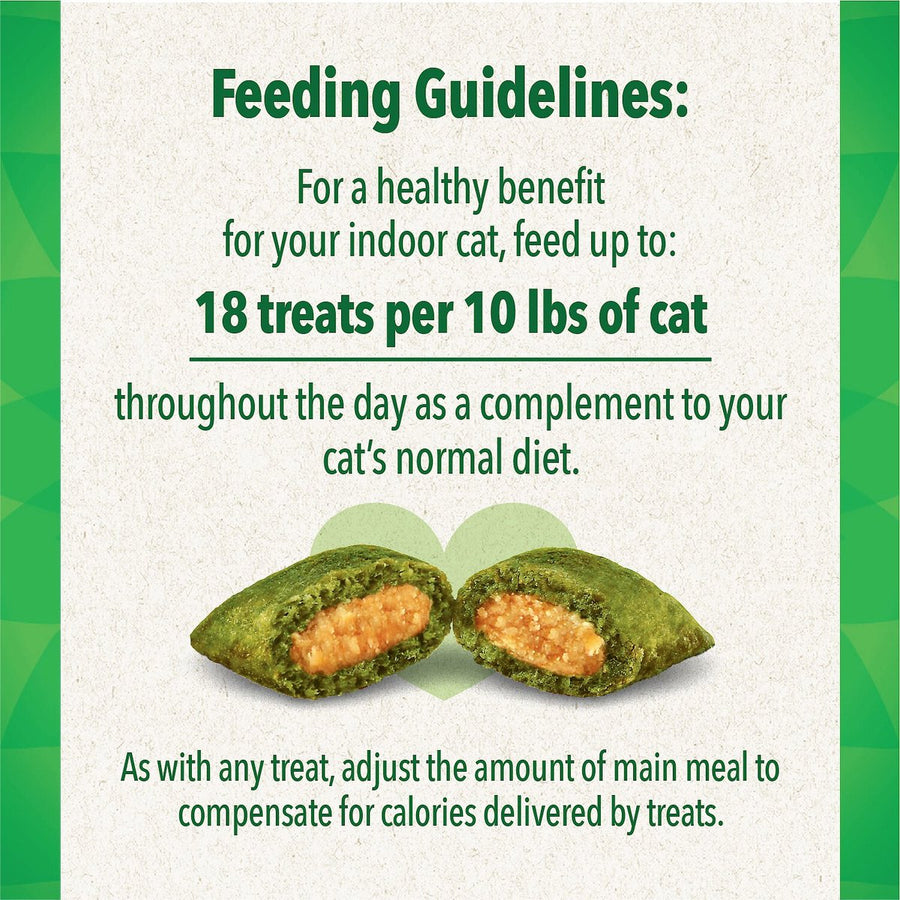 Greenies SmartBites Healthy Indoor Chicken Flavor Cat Treats Feeding Guidelines 