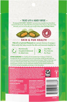 Greenies SmartBites Healthy Skin & Fur Natural Salmon Cat Treats 4.6oz Back Packaging