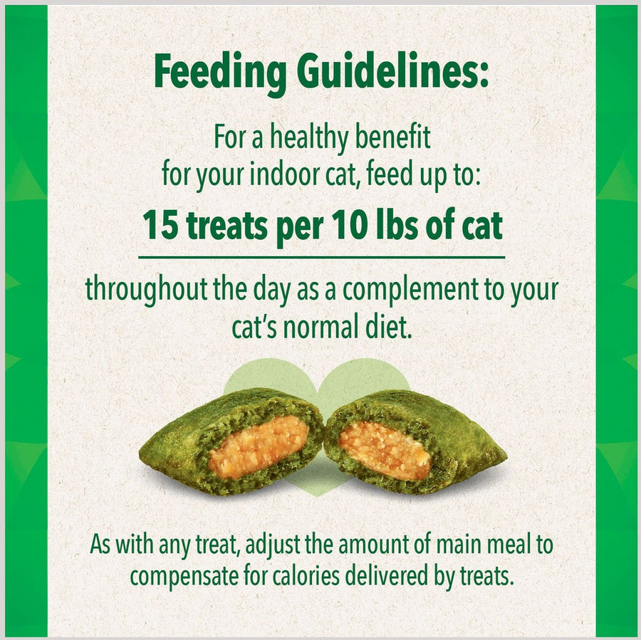 Greenies SmartBites Healthy Skin & Fur Natural Salmon Cat Treats 4.6oz, Feeding Guidelines 