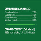 Greenies Succulent Shrimp Dental Cat Treats Guaranteed Analysis and Calorie Content