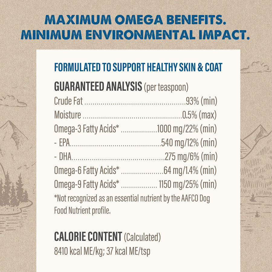 Guaranteed Analysis of Grizzly Pollock Oil for Dogs