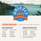 Feeding Guidelines for Grizzly Wild Alaskan Salmon Oil Plus Dog Food Supplement