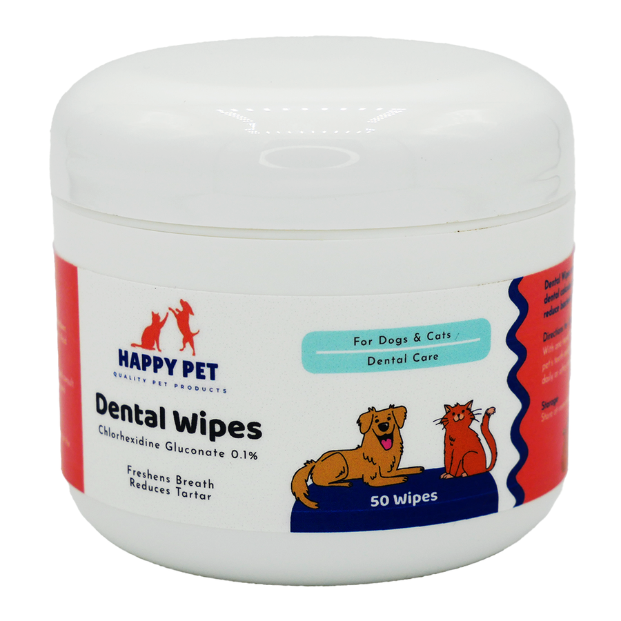 Happy Pet Dental Wipes for Dogs & Cats