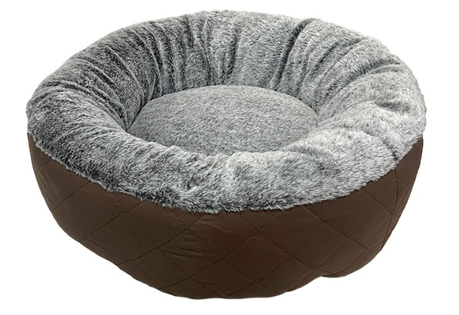 Happy Tails Donut Cuddler Dog Bed, 24" x 24"