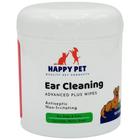 Happy Pet Advanced+ Ear Cleaning Wipes for Dogs & Cats Cucumber Melon Scent, front of container