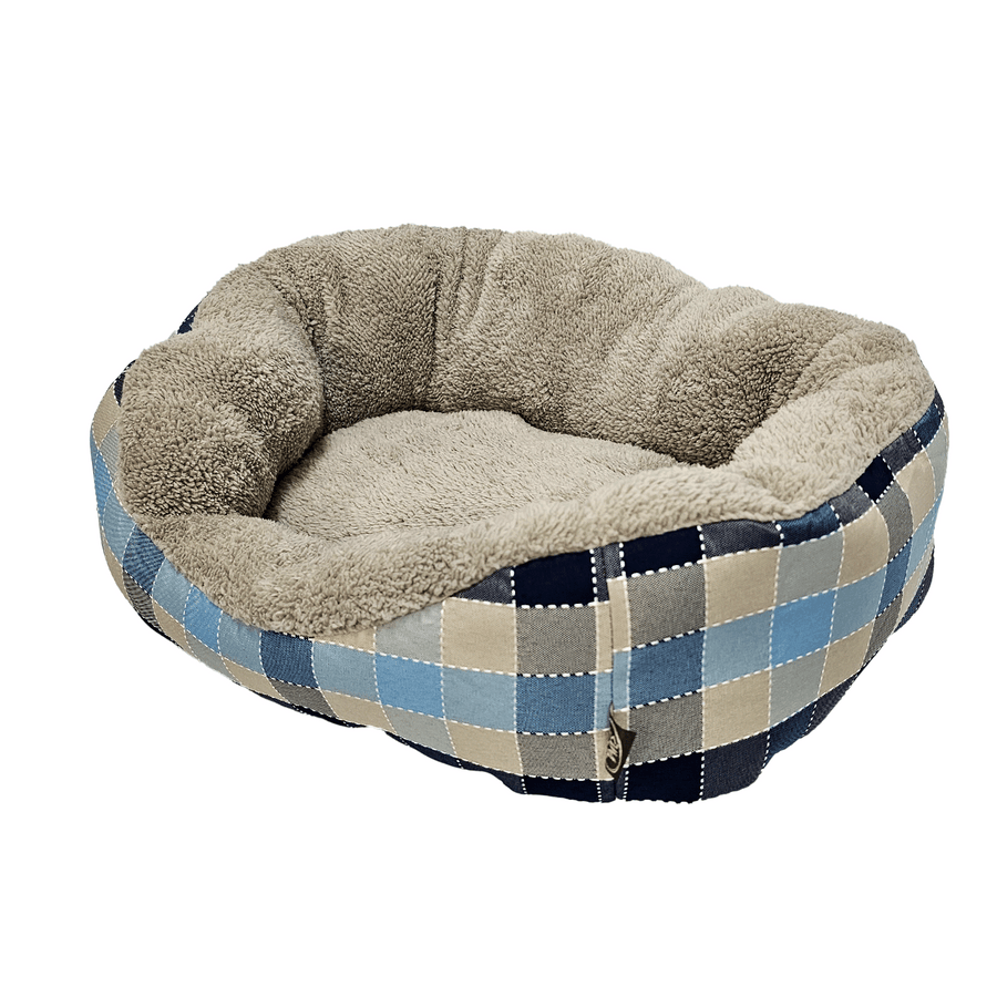 Happy Tails Donut Cuddler Dog Bed, Size 21" x 17"
