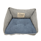 Blue colored Happy Tails Shabby Chic Mini Sofa Dog Bed, 20" x 14"