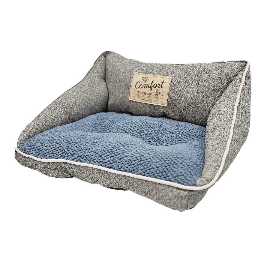 Blue colored Happy Tails Shabby Chic Mini Sofa Dog Bed, 20" x 14"