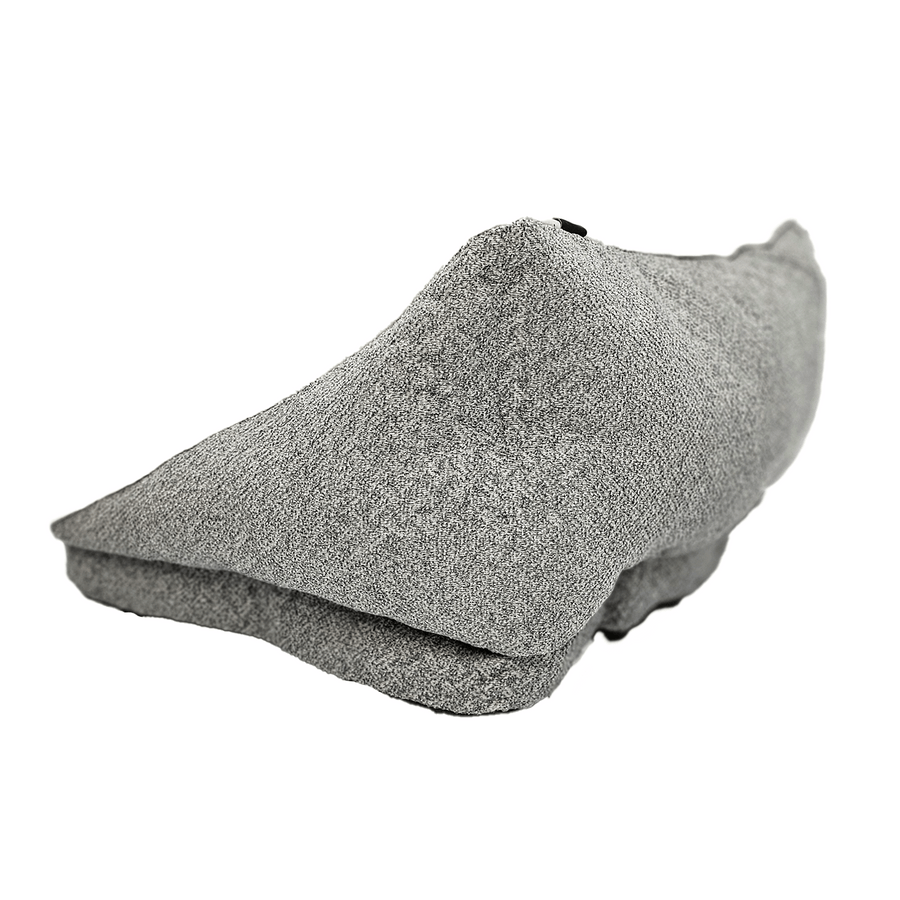Side view of Happy Tails Shabby Chic Mini Sofa Dog Bed, 20" x 14" Gray