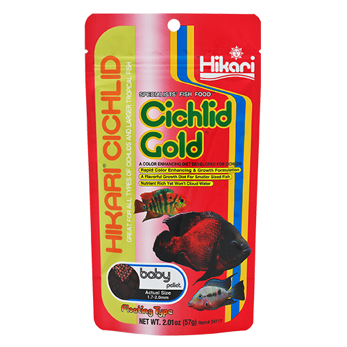 Front pouch of Hikari Cichlid Gold Fish Food Pellets 2.01oz