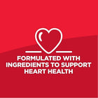 Hill's Science Formulated with ingredients to support heart health 