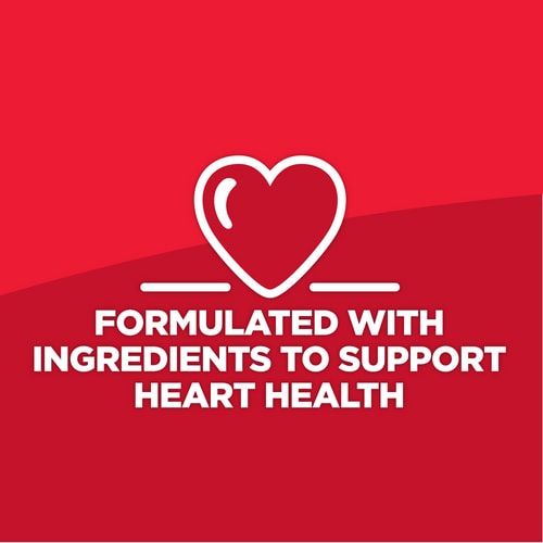 Hill's Science Formulated with ingredients to support heart health 