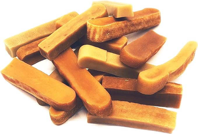 A pile of Himalayan Yak Cheese Large Dog Chew