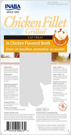 Inaba Chicken Fillet in Chicken Broth Cat Treat 25g Back Packaging