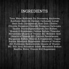 Ingredients for Fussie Cat Premium Tuna with Anchovies Formula in Aspic.